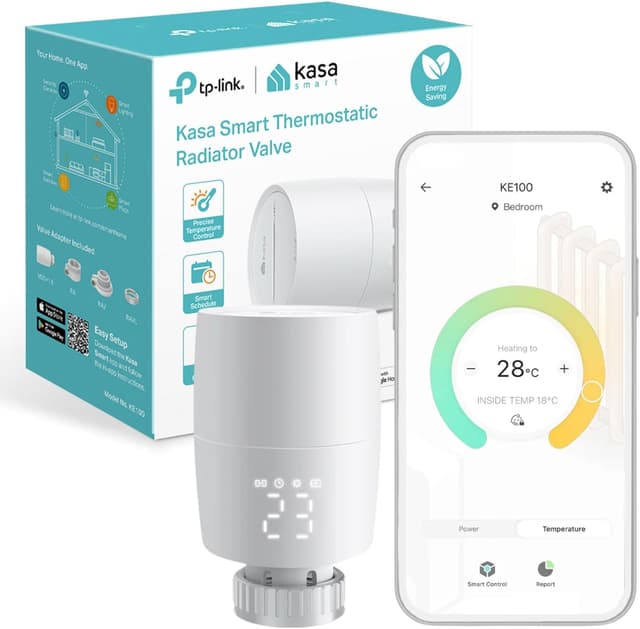 Imagen de TP-Link Kasa KE100 smart radiator valve 1-pack en OfertitasTOP