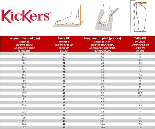 Thumbnail 6 de Kickers stivaletti e stivali da donna in marrone con tacco piatto
