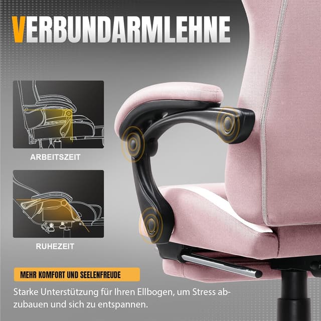 Detalle 2 de GTPLAYER sedia gaming ergonomica rosa