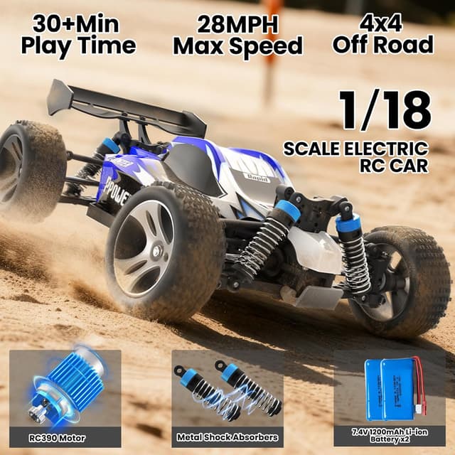 Detalle 2 de SIMREX 1:18 Scale All-Terrain RC Car 45km/h