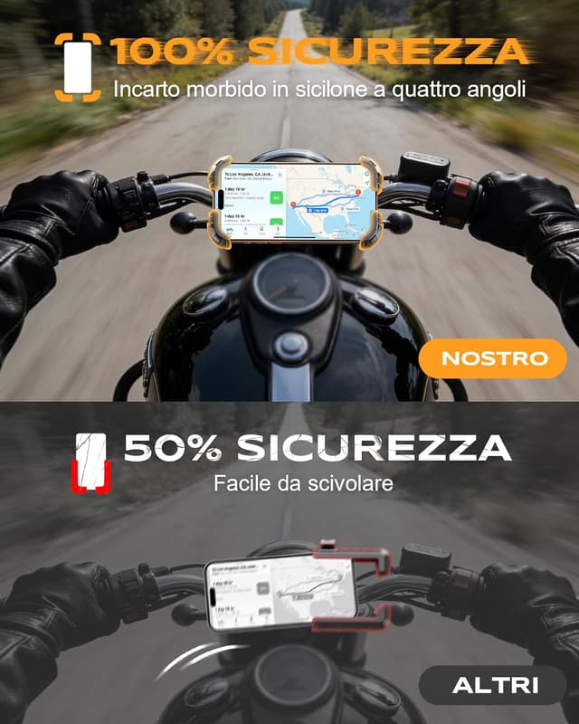 Thumbnail 6 de Babacom Porta Cellulare Moto universale 4,7–6,8"