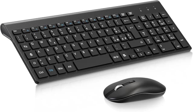 Detalle de cimetech Tastiera e Mouse Wireless 2.4G con layout italiano QWERTY e ricevitore nano