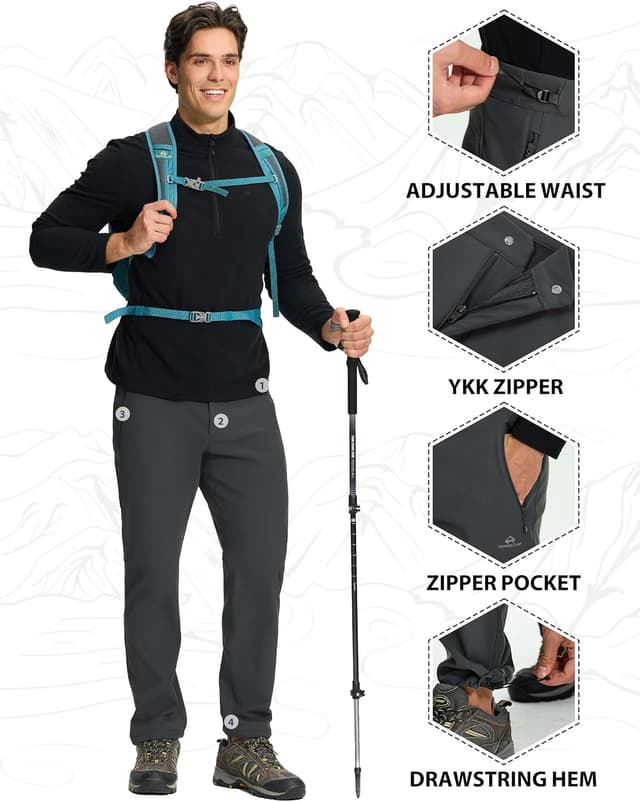 Thumbnail 3 de Pioneer Camp Pantaloni softshell impermeabili invernali