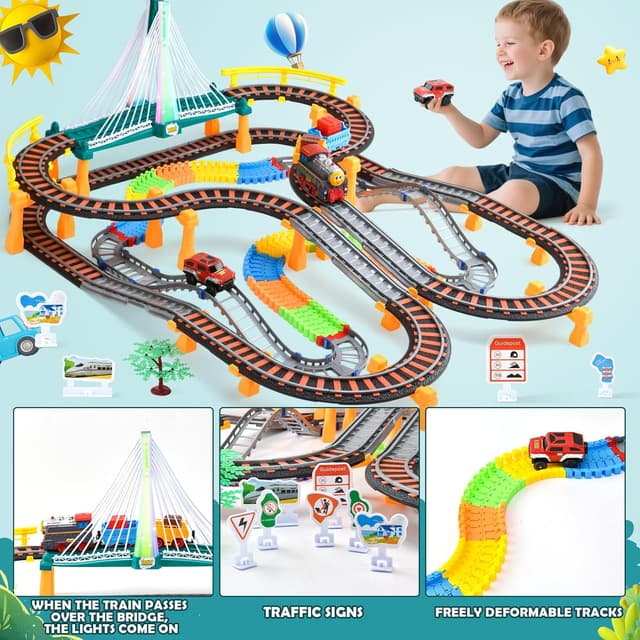 Thumbnail 2 de LTFIOON Trenino Elettrico 215 pezzi 🚂