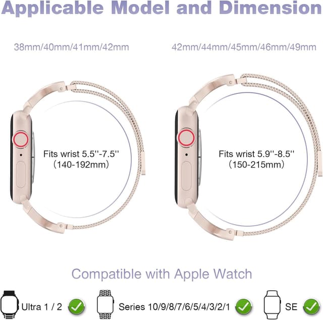 Detalle 2 de Slim Milanese Loop 16mm magnetic clasp