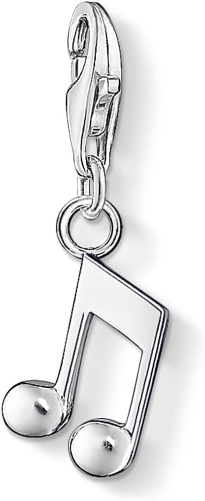 Detalle de THOMAS SABO Charm-Anhänger „Note“ aus 925er Sterlingsilber (silberfarben)