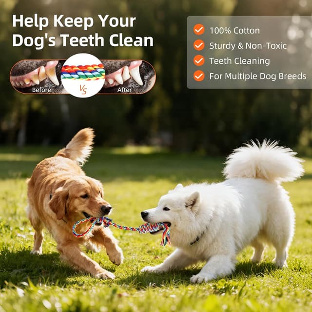 Detalle de Tivray Outdoor Bungee Tug Toy with 3 Dog Chew Ropes (Tree Hanging Bungee Tugger) – Orange/Black