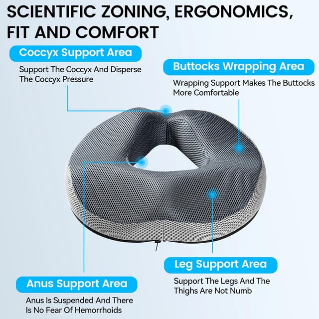 Thumbnail 3 de WUFANC Ciambella per Sedersi 42x37,5x9,5 cm