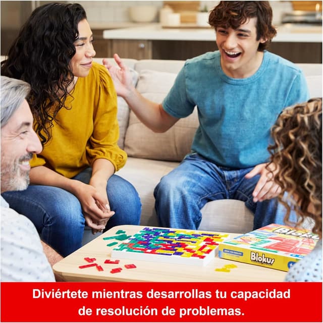 Detalle 2 de Mattel Games - Blokus: Estrategia y Diversión para Todos 🎲