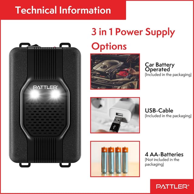 Detalle de PATTLER Ahuyentador de martas 12V