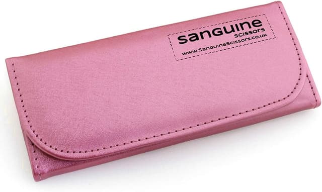 Detalle de Sanguine Professional Pink Hair Scissors (5.5 inch) with Pink Presentation Case