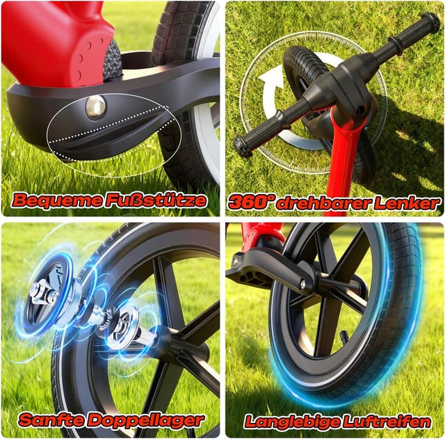 Detalle 2 de Skirfy 14 Zoll Laufrad für Kinder 3,7 kg