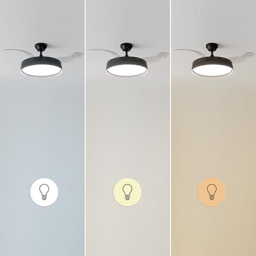 Thumbnail 8 de Cecotec EnergySilence Aero 4280 Invisible Black: ventilador de techo de 42" con aspas retráctiles y lámpara