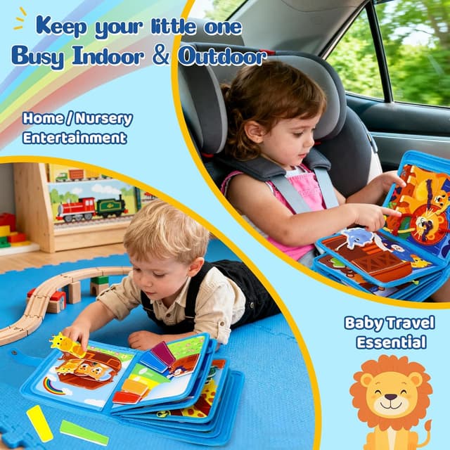 Thumbnail 2 de Wdmiya Busy Board Libro Montessori sensoriale 1 anno