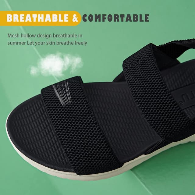 Detalle de Sandales femme Acfoda pour l’été, confort léger avec soutien de la voûte plantaire (EU 35 à 42)