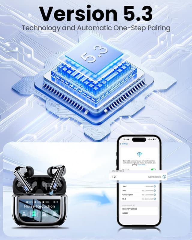 Detalle de ZIUTY ZIUTY Wireless Earbuds with ANC, 40H