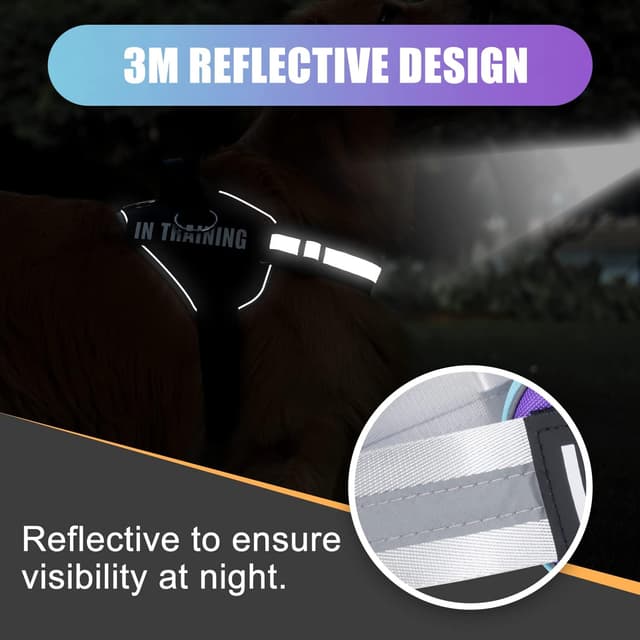 Thumbnail 6 de 3 Ring No Pull Dog Harness with Reflective Vest, Adjustable Straps and 3 Leash Clips