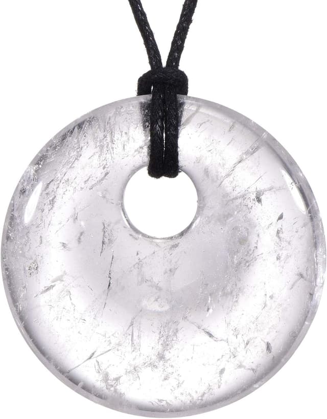 Detalle de Collana da donna Morella da 80 cm con pendenti a forma di ciambella in sacchetto di velluto