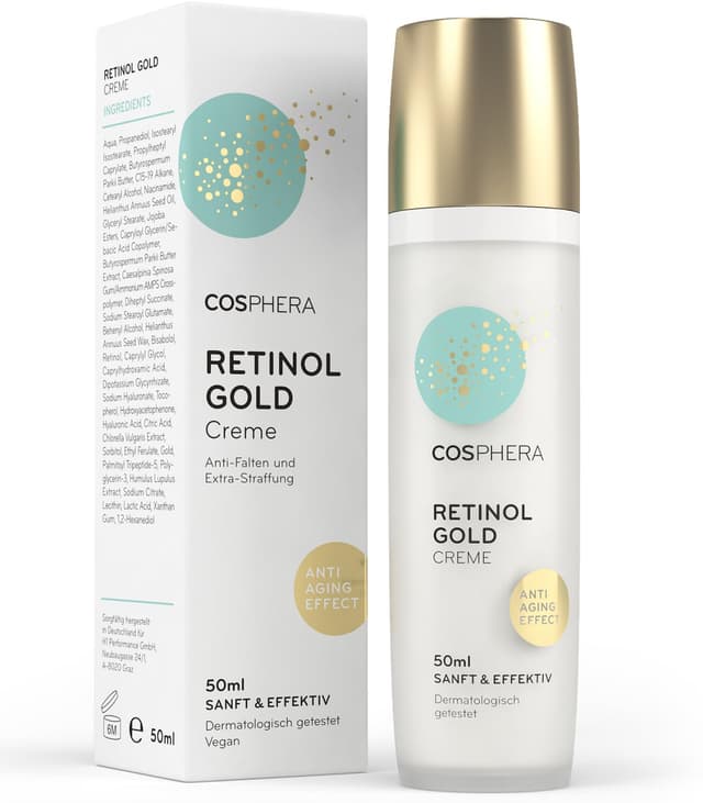 Detalle de COSPHERA Retinol Creme Anti Falten 50 ml