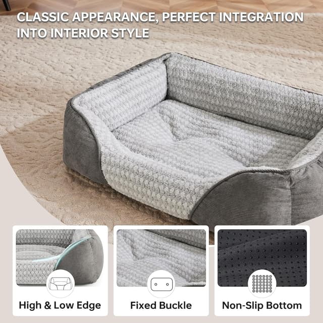 Thumbnail 3 de Heymamba Extra Large Dog Bed 90x65x23cm