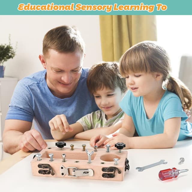 Thumbnail 5 de Wooderma Montessori Wooden Kids Tool Set 14pc