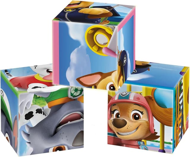 Detalle 1 de Clementoni Paw Patrol 12 Würfel Puzzle Kinder 41194 – Geschicklichkeitsspiel ab 3 Jahren