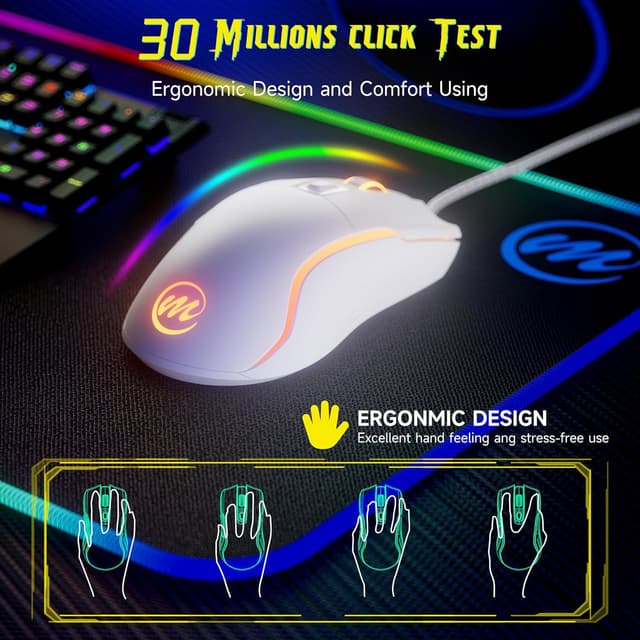 Detalle de memzuoix Gaming Mouse 12,800 DPI