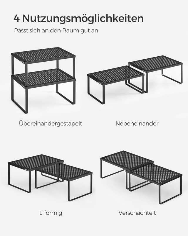 Thumbnail 6 de SONGMICS Gewürzregal 4er Set