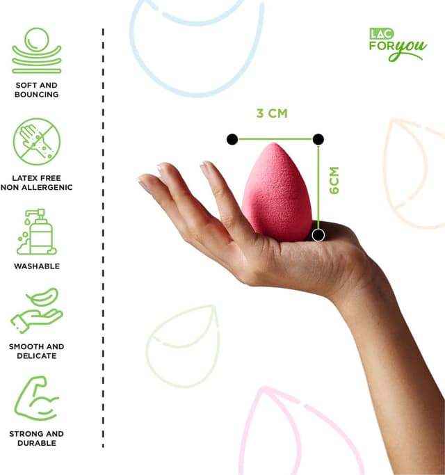 Thumbnail 3 de LAC FOR YOU Esponjas Maquillaje Cara 5 Piezas