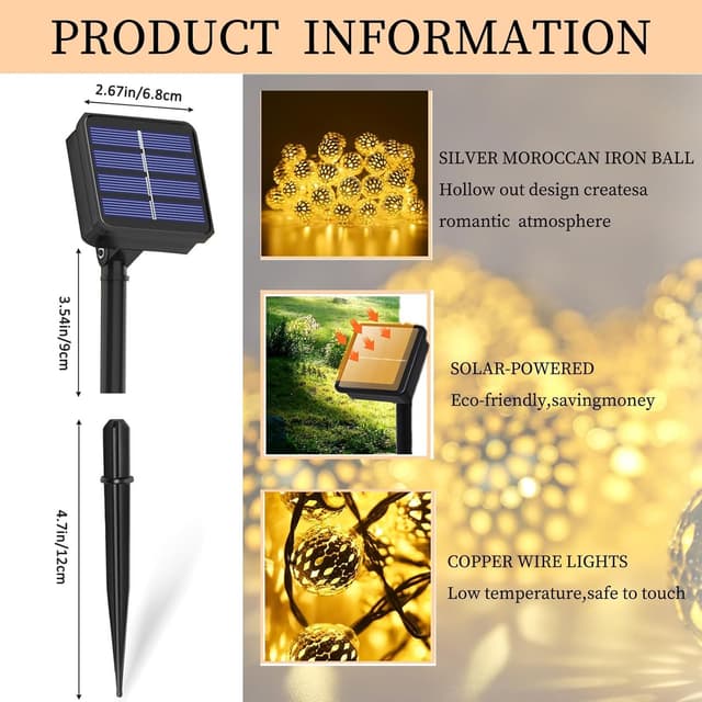 Thumbnail 1 de EHIOG Solar Lichterkette 7M 50 LED