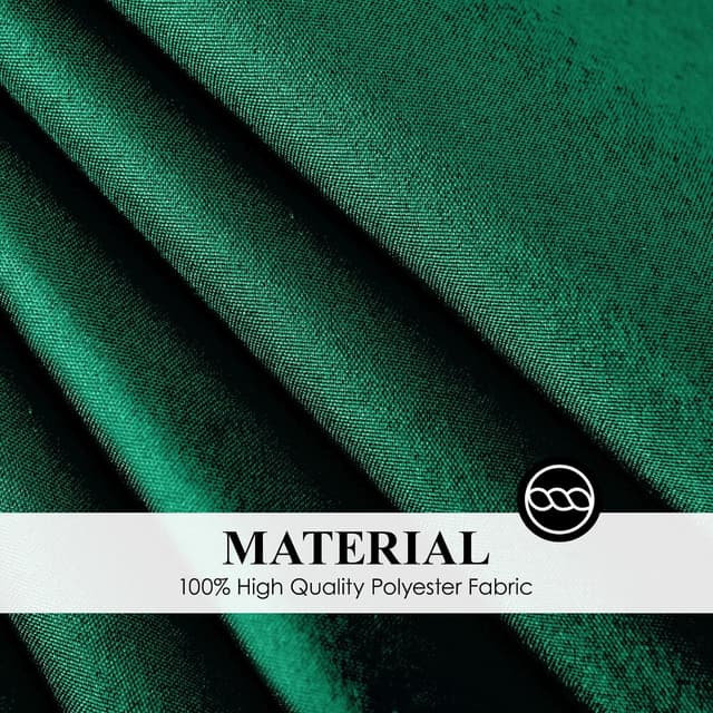 Thumbnail 5 de Aocoz Round Tablecloth 120 Inch Dark Green