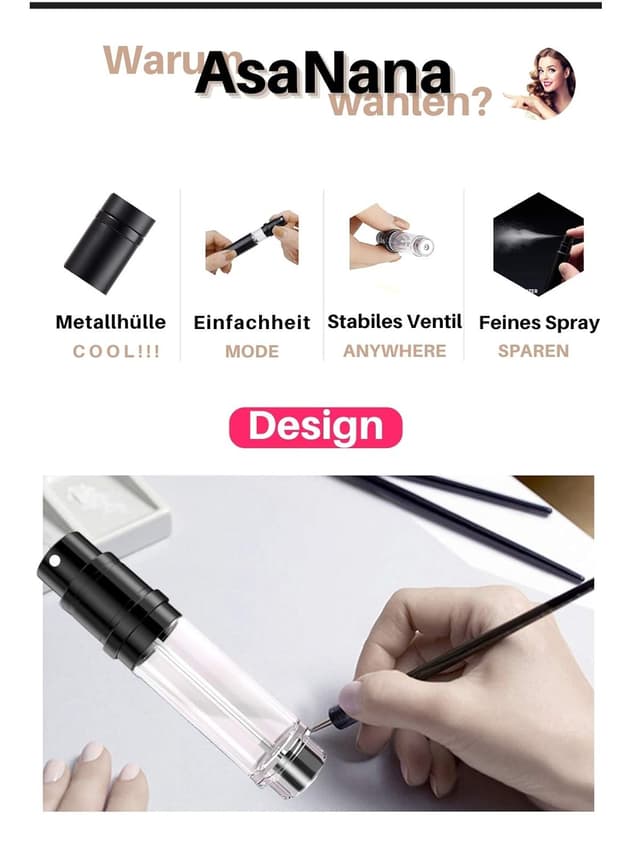 Thumbnail 3 de AsaNana Parfümzerstäuber 5 ml Schwarz