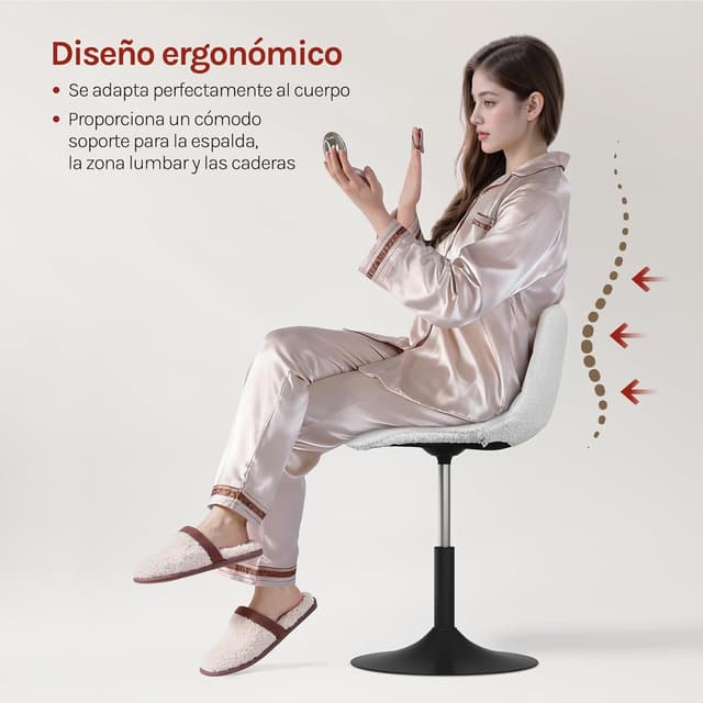 Thumbnail 4 de WOLTU BH408ws-1 Taburete tocador altura ajustable