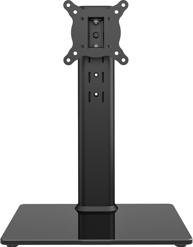 Detalle de Small Universal Swivel TV Stand/Base Table Top TV Stand for 13 to 32 inch TVs (HT07B-001P) with Tempered Glass Base