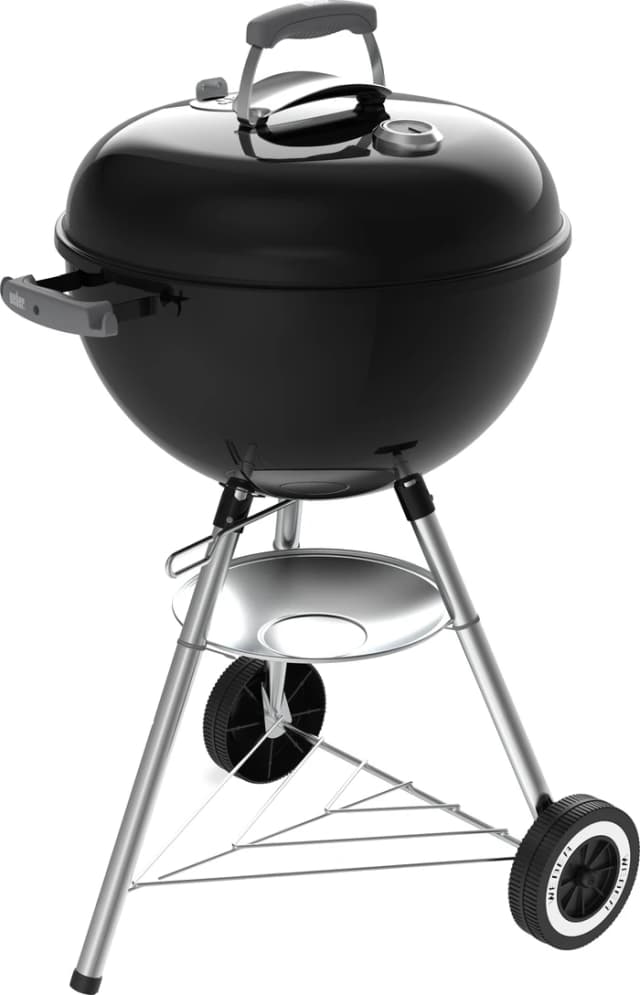Detalle 2 de Weber Original Kettle 47 cm Schwarz – Holzkohlegrill für direktes & indirektes Grillen