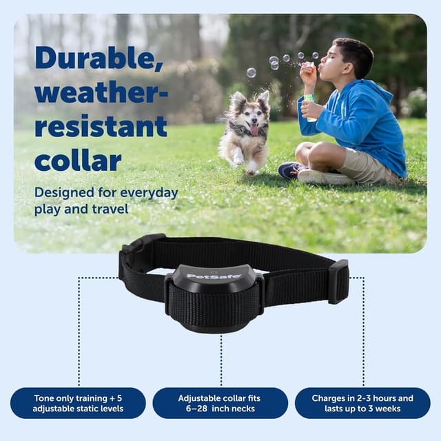 Detalle de PetSafe Stay & Play Compact Wireless Fence — Portable no-dig dog containment for up to 3/4 acre