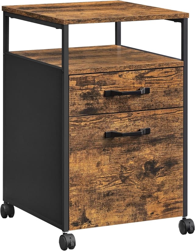 Detalle de VASAGLE mobile file cabinet with 2 drawers