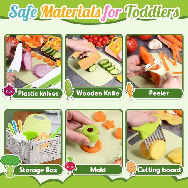 Detalle 2 de JoltJive Kids Knife Set for Chopping