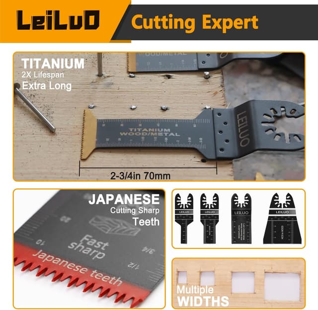 Thumbnail 4 de LEILUO 155-piece Oscillating Multi-Tool Kit ๐