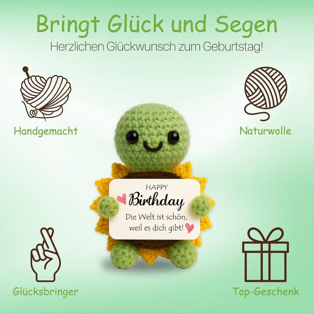 Detalle 2 de Farbeele Sonnenblumen-Schildkröte Schlüsselanhänger