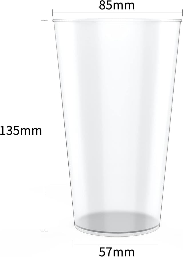 Detalle de Partybecher-Set 50 Stück mit 480 ml