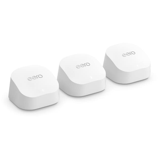 Detalle de eero 6+ de Amazon: Router WiFi Malla, Pack de 3 🌐