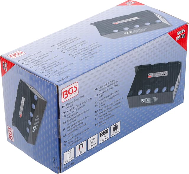 Detalle 2 de BGS 67156 Magnetic Can Storage Tray 210 mm