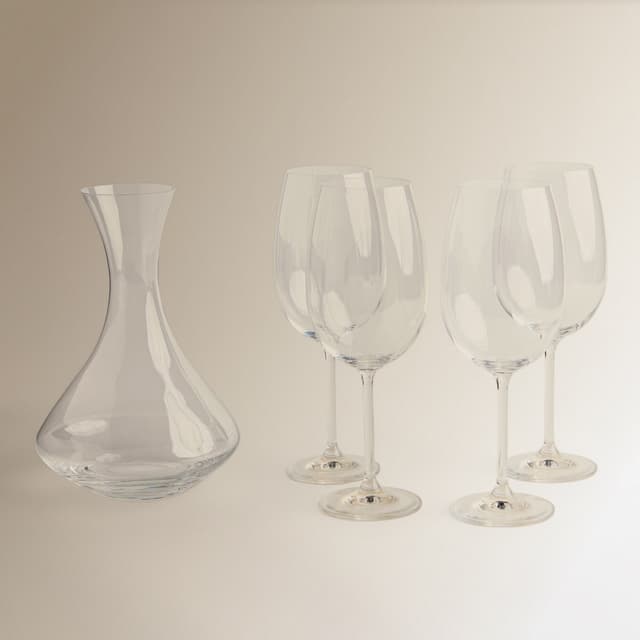 Thumbnail 1 de El Corte Inglés 4 copas + decantador Natalia 🍷