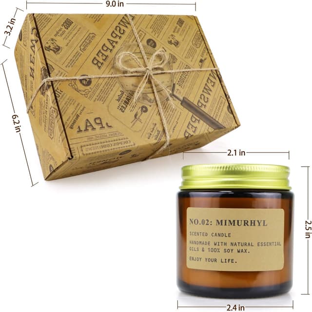 Detalle de Scented candles gift set 6 pack 3.5 oz