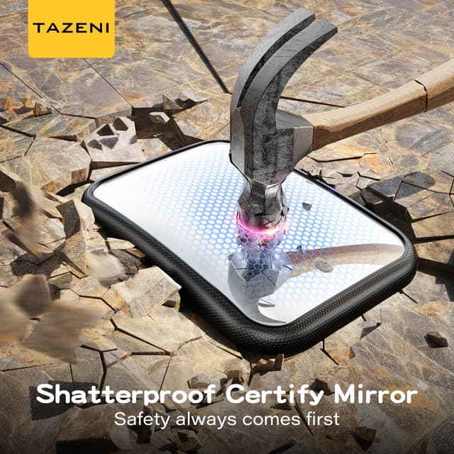 Detalle de Shatterproof Fixed Headrest Car Mirror for Baby Rear Facing – 360° Wide-View Velcro Strap