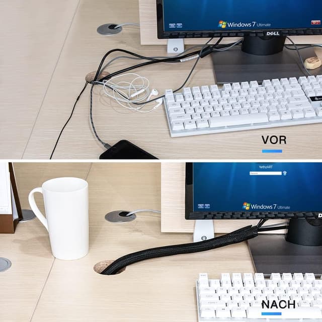 Thumbnail 4 de AGPTEK Kabelschlauch 2m selbstschließend