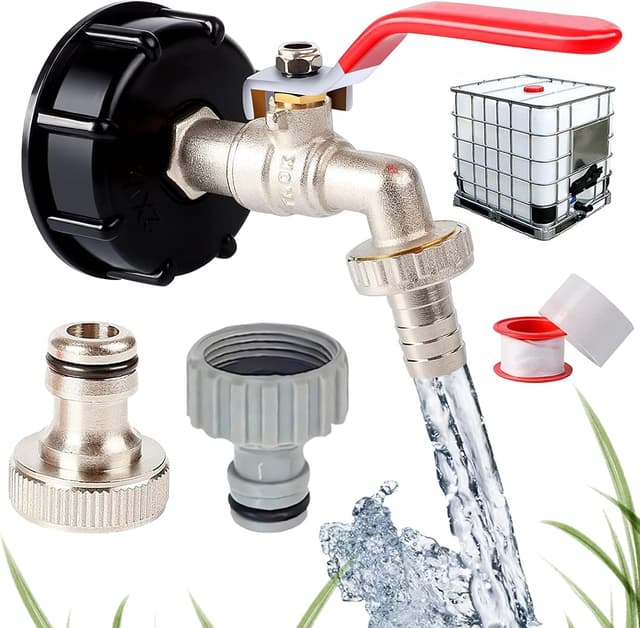 Detalle de JRUKM IBC Tank Auslaufhahn 1/2 Zoll Zubehör