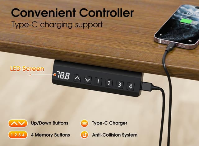 Thumbnail 5 de Xyndyx Höhenverstellbarer Schreibtisch Elektrisch