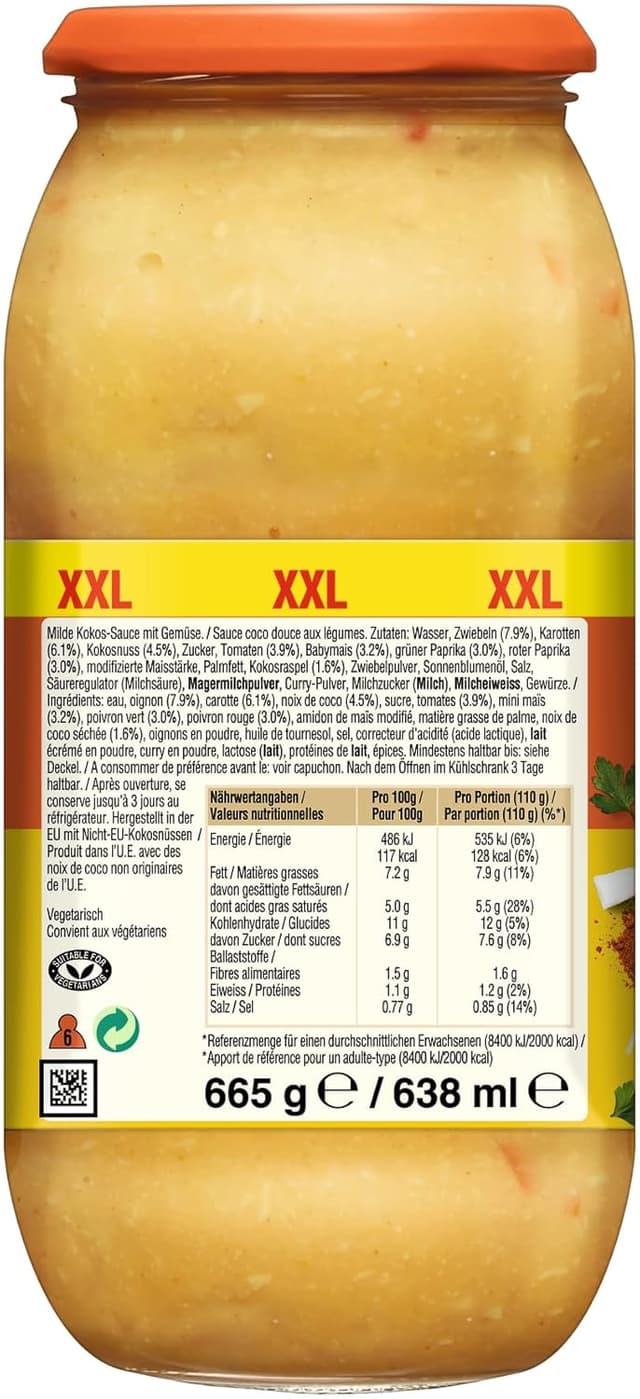 Thumbnail 1 de BEN'S ORIGINAL Sauce Cremiges Curry – 6 Gläser